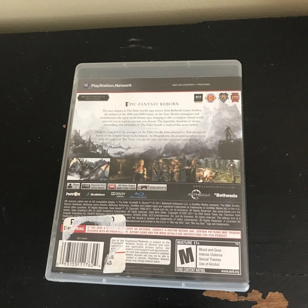 The Elder Scrolls‎ V: Skyrim (PlayStation 3, 2011) PS3 untested